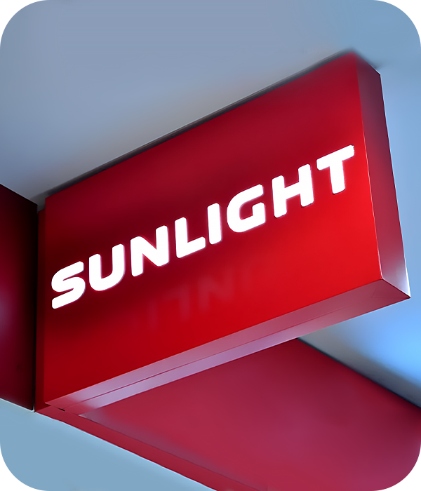Двухсторонние световые короба
