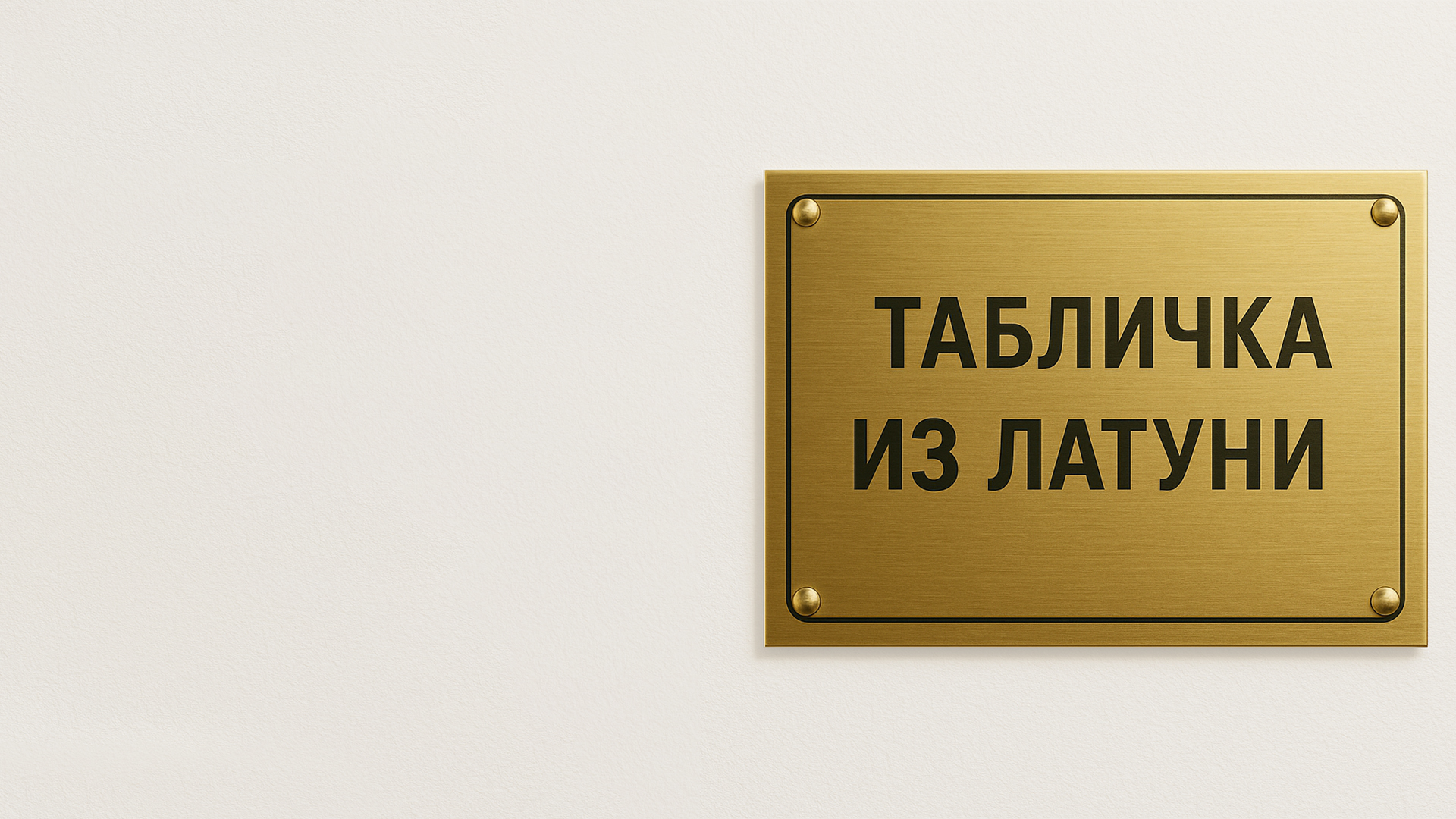 Таблички из латуни