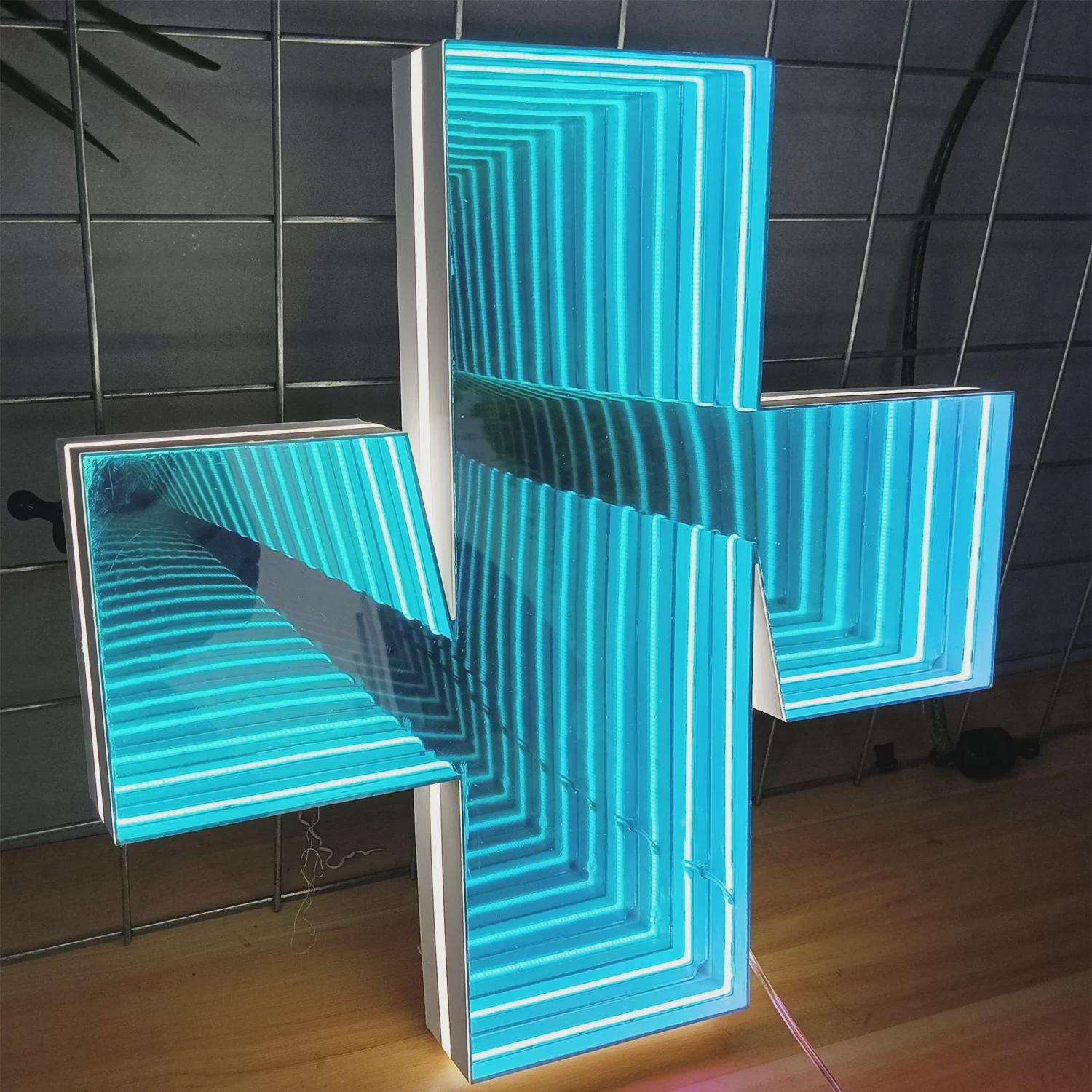 3D вывески с эффектом бесконечности